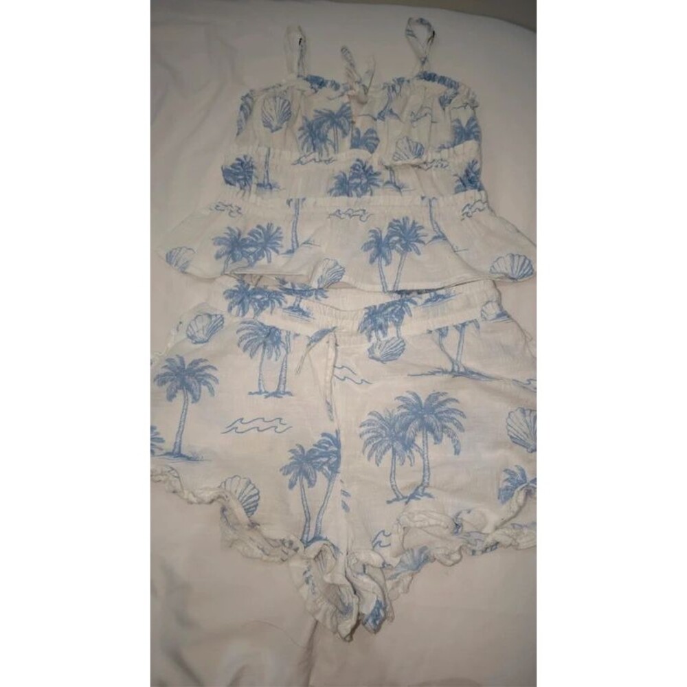Ocean Drive Island Escape Tan Cotton Shorts